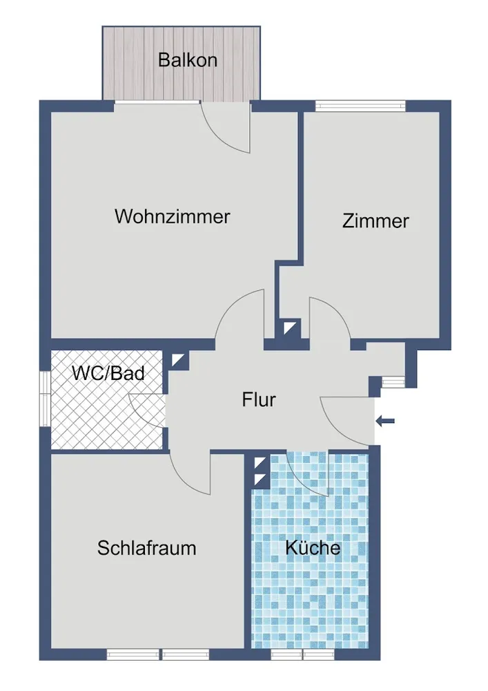 3 Zimmer Wohnung mit 58 m² in Frankfurt am Main – Bild 5