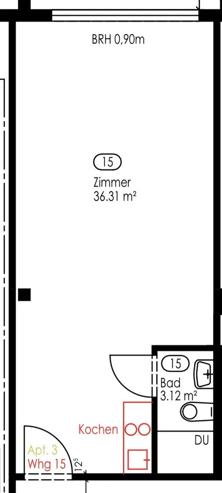 1 Zimmer Wohnung mit 42 m² in Stuttgart – Bild 6