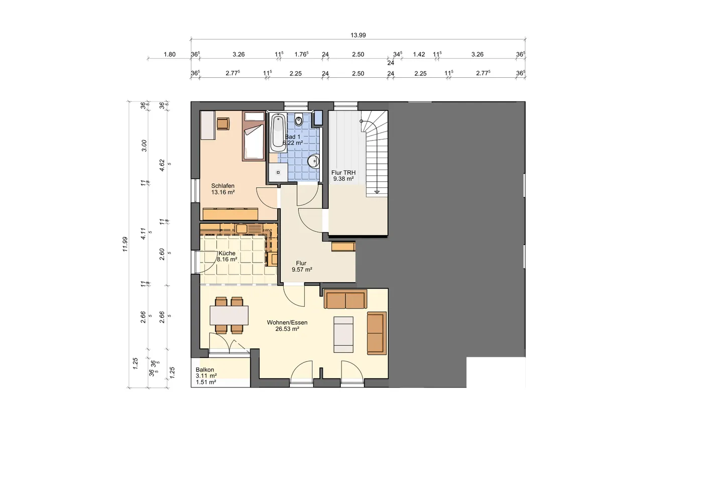 2 Zimmer Wohnung mit 66 m² in München – Bild 7