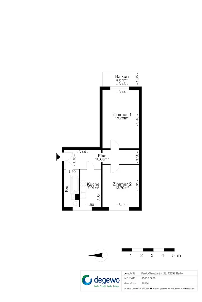 2 Zimmer Wohnung mit 58 m² in Berlin – Bild 11