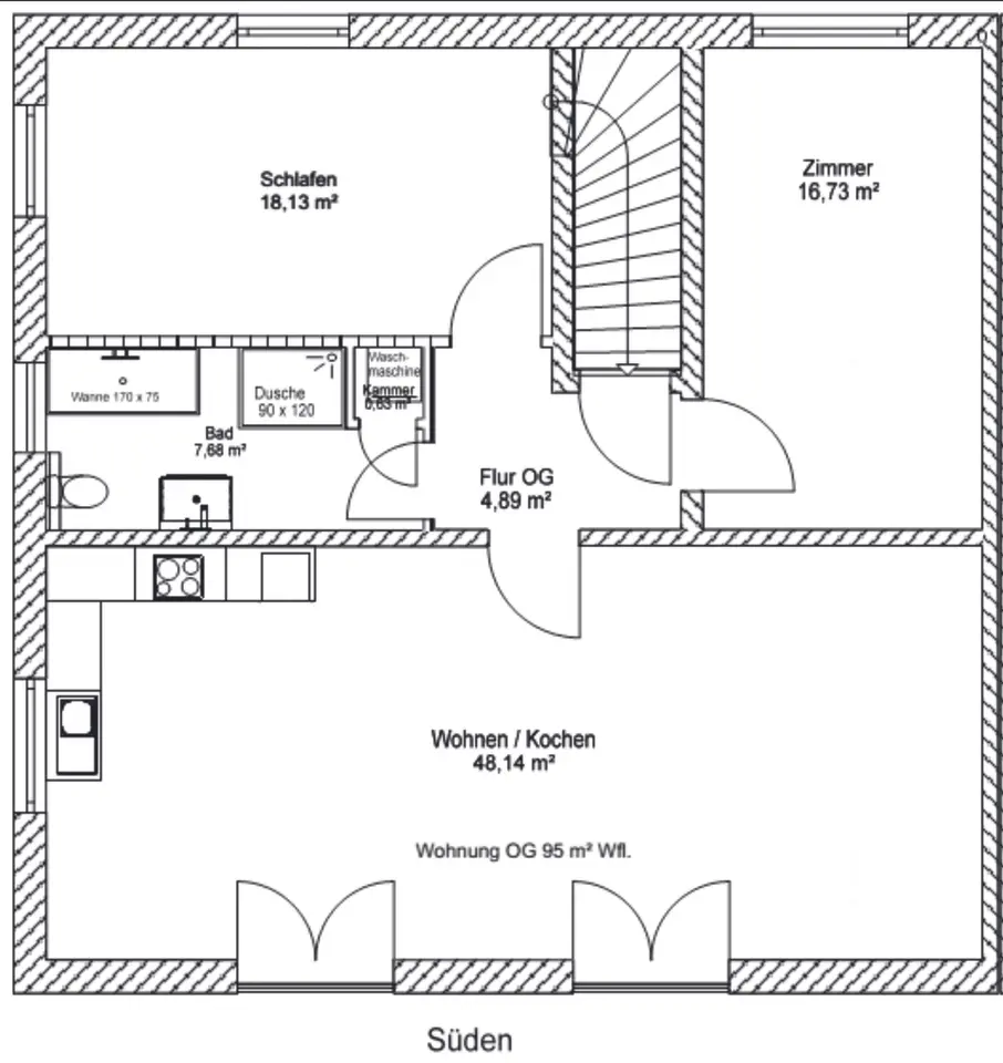 3 Zimmer Wohnung mit 95 m² in Oranienburg – Bild 7