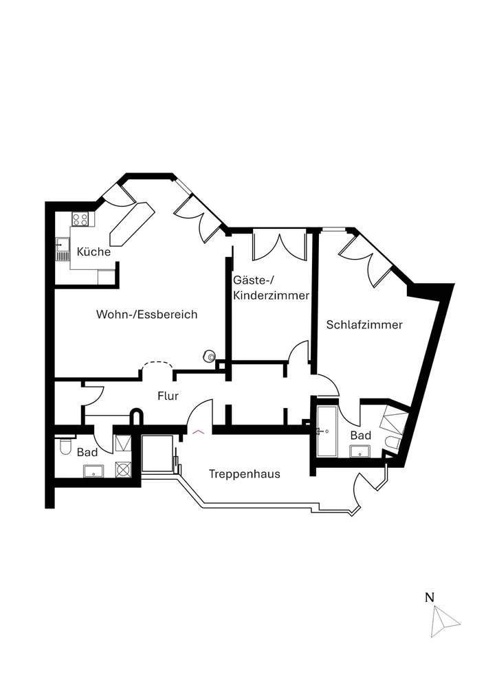 3 room apartment with 110 m² in Düsseldorf – Photo 3