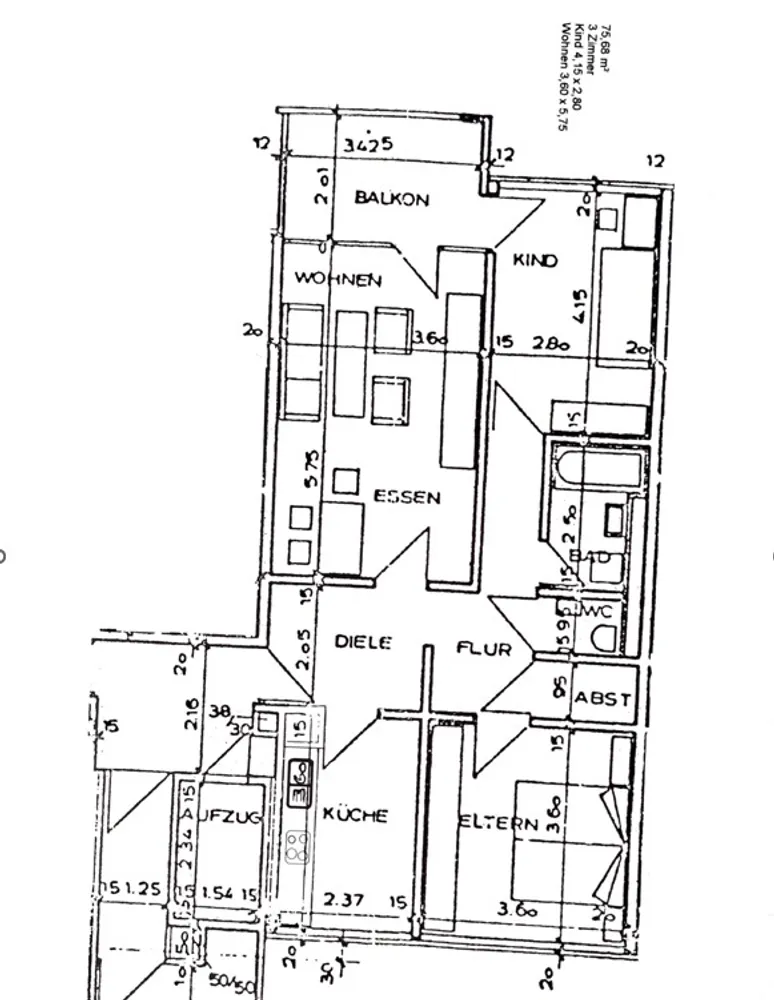 3 Zimmer Wohnung mit 76 m² in Böblingen – Bild 1