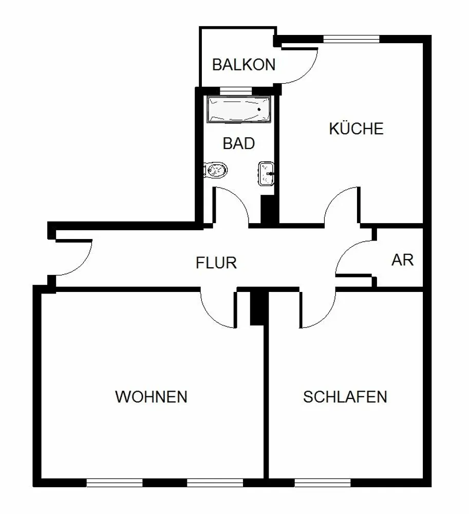 2 room apartment with 67 m² in Ludwigshafen am Rhein – Photo 2