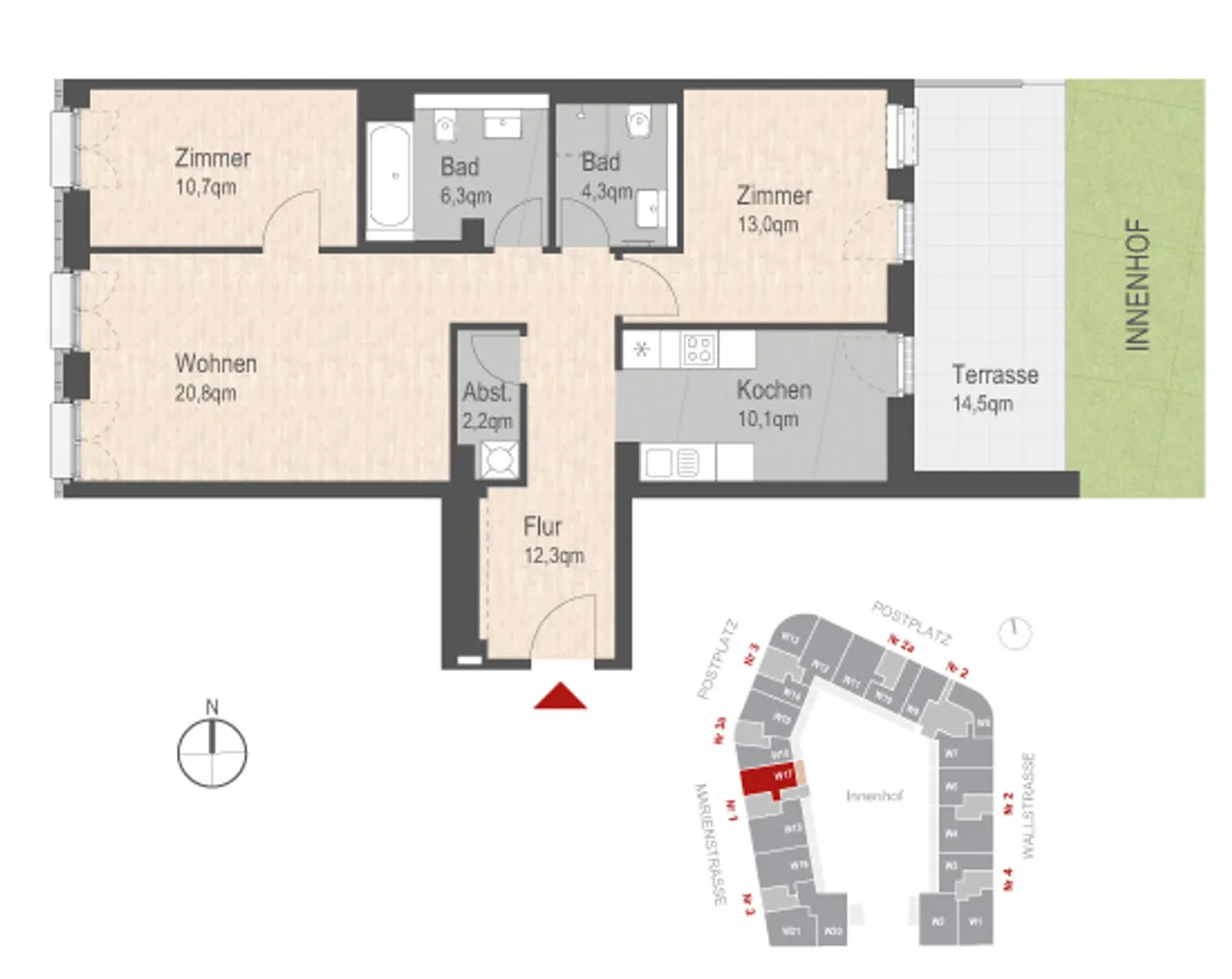 3 Zimmer Wohnung mit 87 m² in Dresden – Bild 3