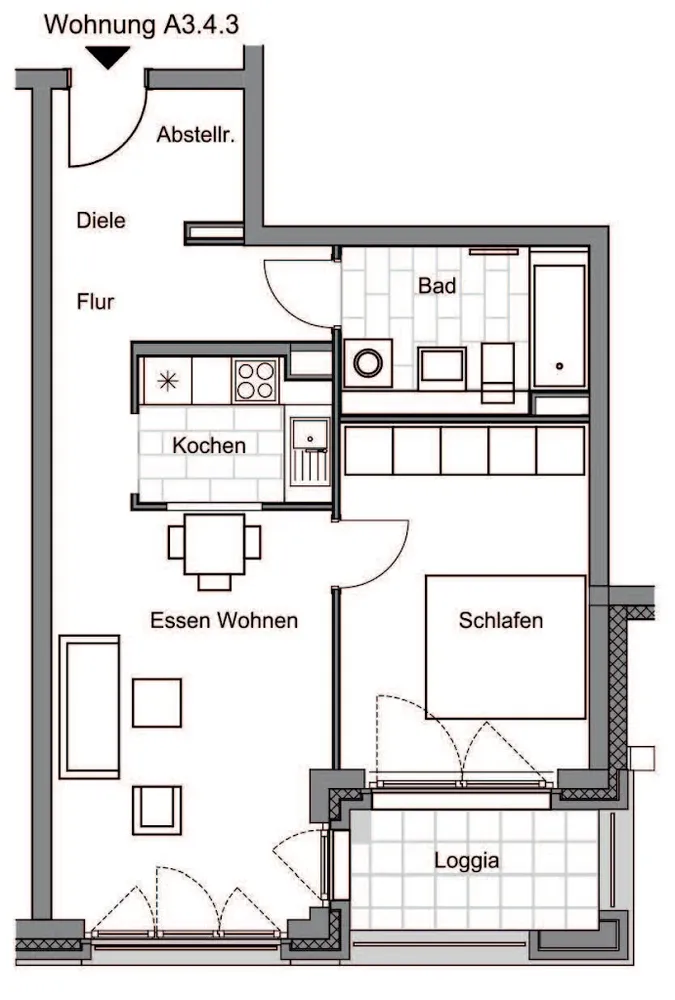 2 room apartment with 60 m² in Frankfurt am Main – Photo 8