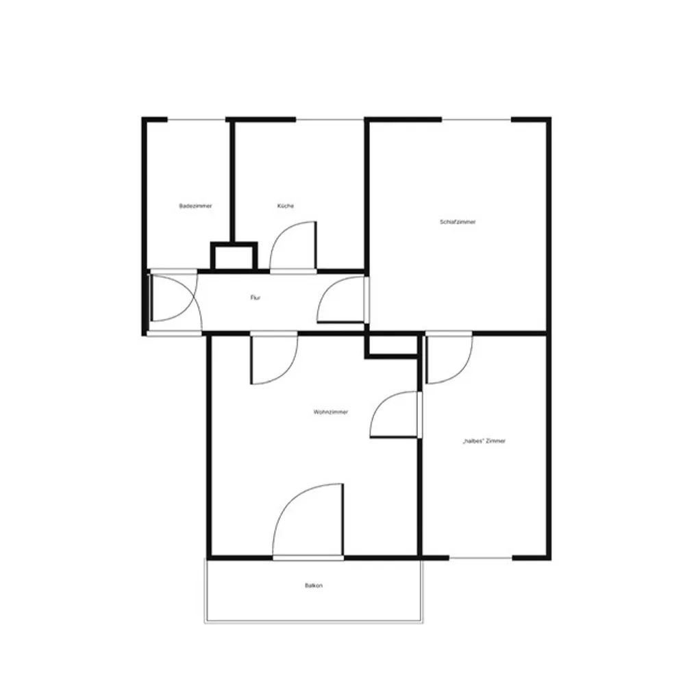 3 Zimmer Wohnung mit 52 m² in Augsburg – Bild 2