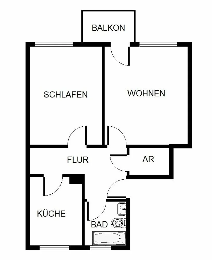 2 Zimmer Wohnung mit 56 m² in Köln – Bild 2