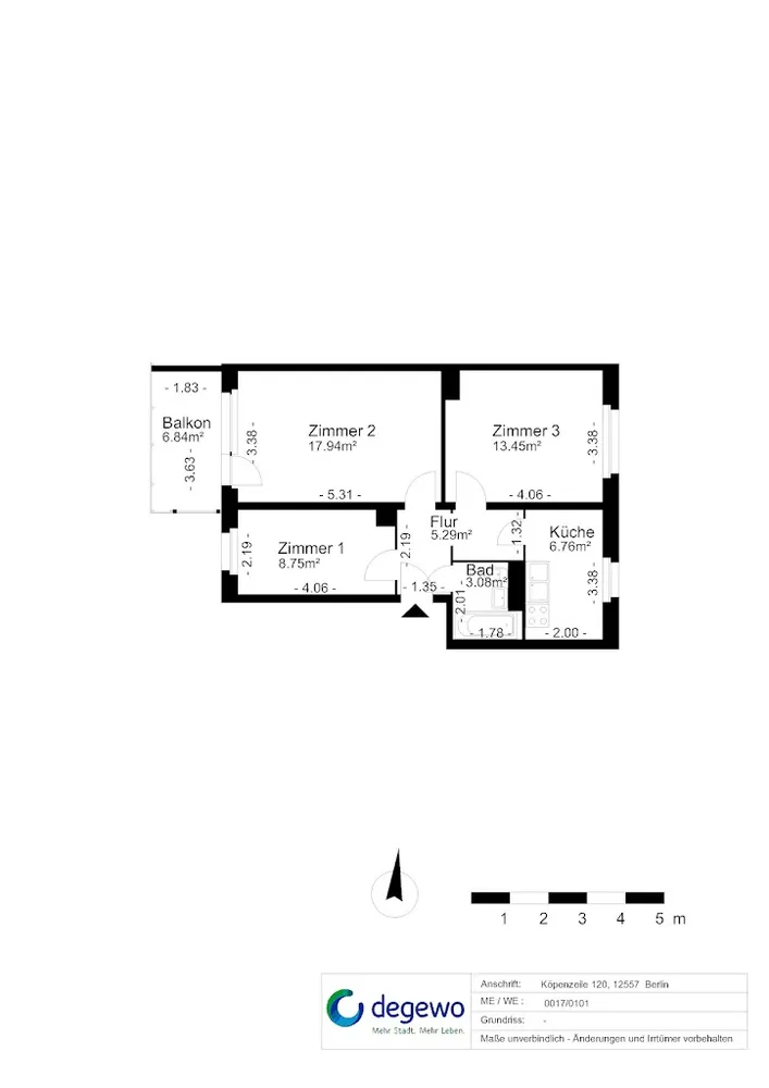 3 room apartment with 59 m² in Berlin – Photo 9