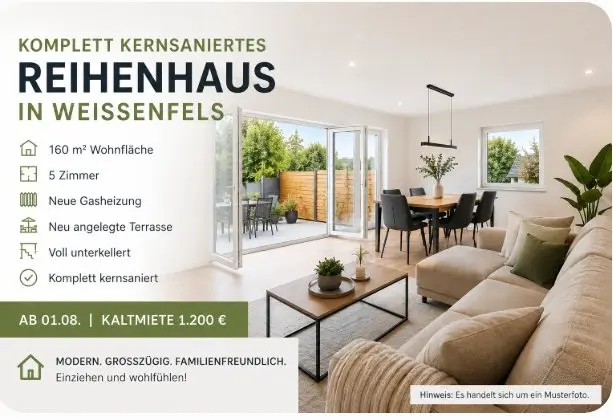 5 Zimmer Haus mit 160 m² in Weißenfels – Bild 1
