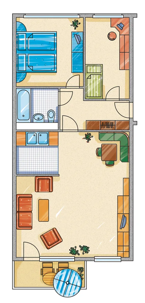 3 room apartment with 69 m² in Chemnitz – Photo 5