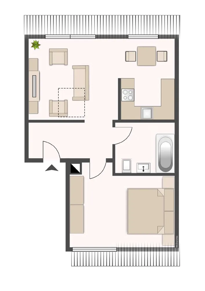 3 Zimmer Wohnung mit 56 m² in Leipzig – Bild 2