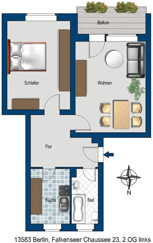 2 Zimmer Wohnung mit 57 m² in Berlin – Bild 2