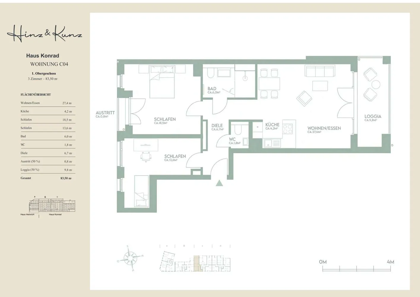 3 Zimmer Wohnung mit 84 m² in Düsseldorf – Bild 11