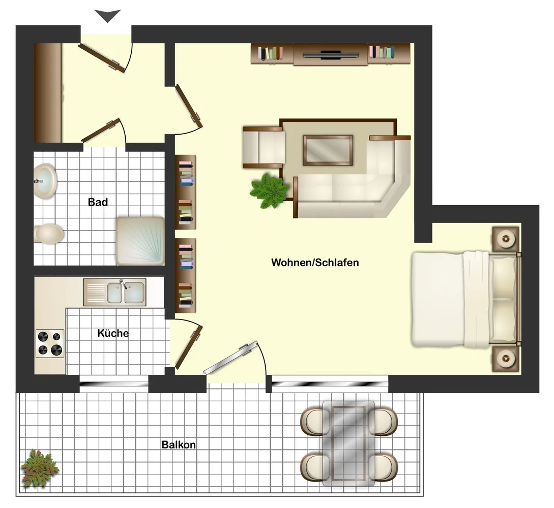 1 Zimmer Wohnung mit 44 m² in Solingen – Bild 6