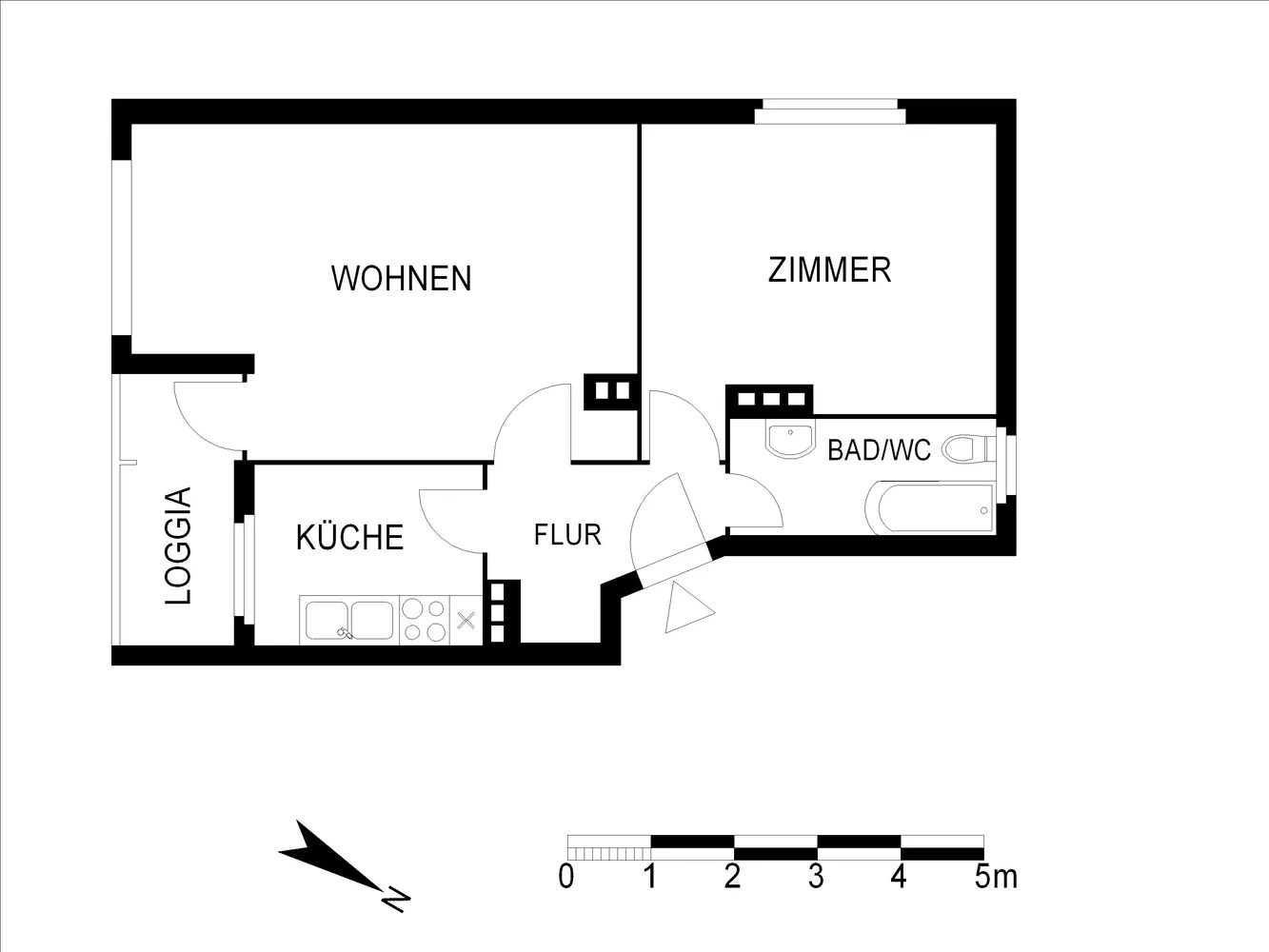 2 Zimmer Wohnung mit 53 m² in Berlin – Bild 2
