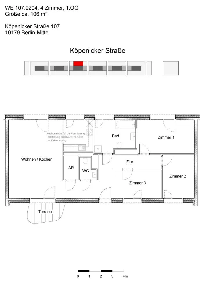 4 Zimmer Wohnung mit 106 m² in Berlin – Bild 2