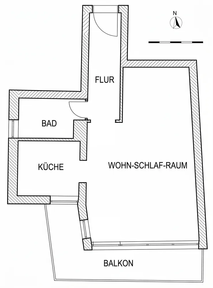 2 room apartment with 40 m² in Munich – Photo 4