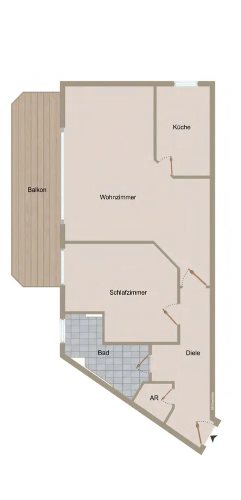 3 room apartment with 82 m² in Cologne – Photo 2
