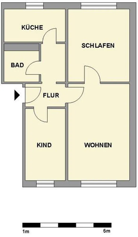 3 room apartment with 60 m² in Chemnitz – Photo 3