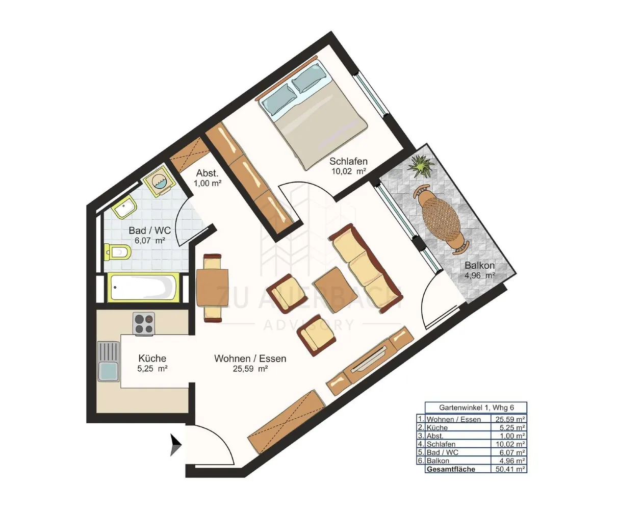 2 Zimmer Wohnung mit 50 m² in Leipzig – Bild 11