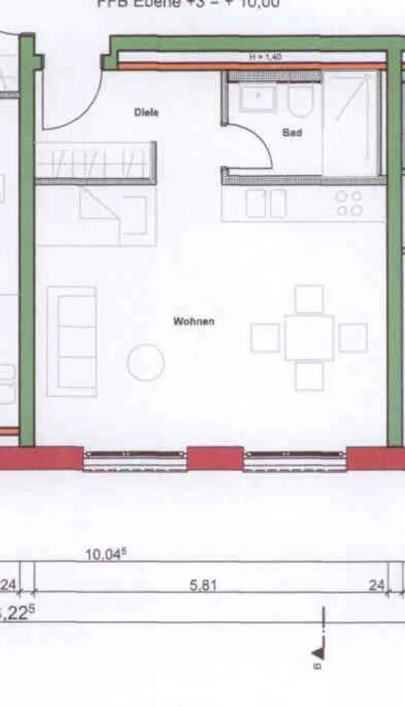 1 Zimmer Wohnung mit 36 m² in Ulm – Bild 11