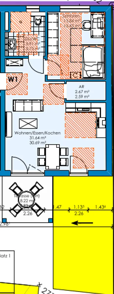 2 Zimmer Wohnung mit 56 m² in Wiesbaden – Bild 4