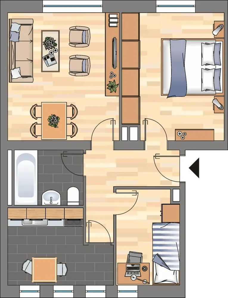 3 Zimmer Wohnung mit 50 m² in Kiel – Bild 7