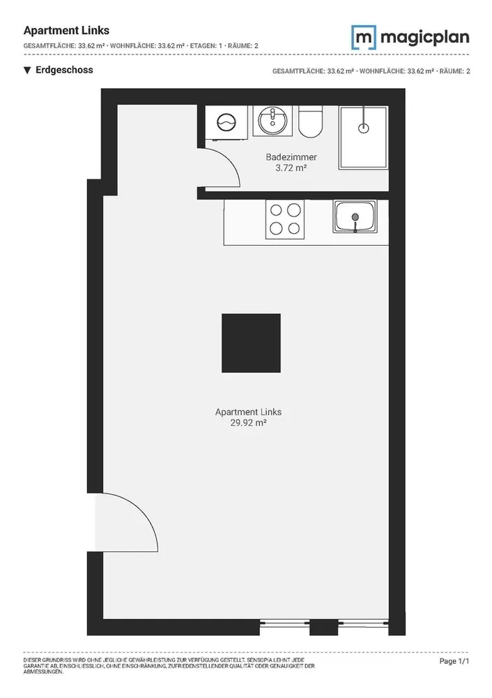 1 Zimmer Wohnung mit 32 m² in Stuttgart – Bild 6