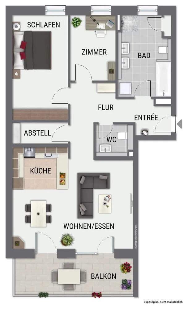 3 Zimmer Wohnung mit 90 m² in Heidelberg – Bild 3