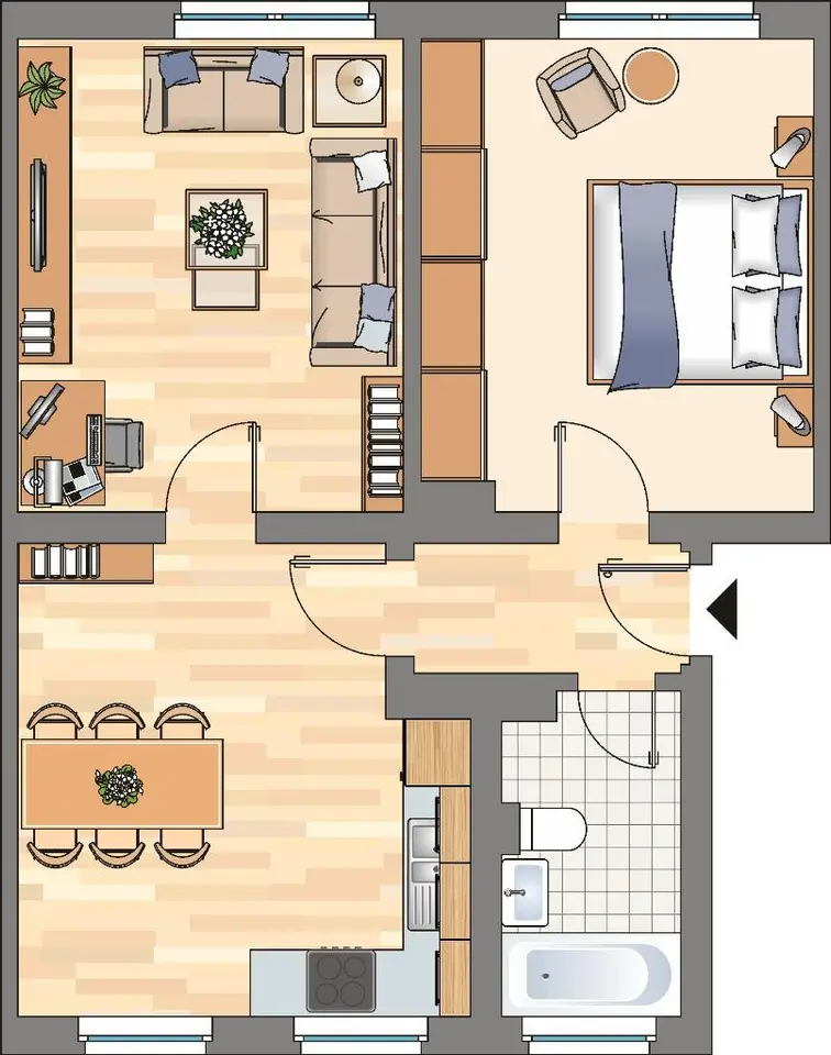 3 Zimmer Wohnung mit 54 m² in Bochum – Bild 7