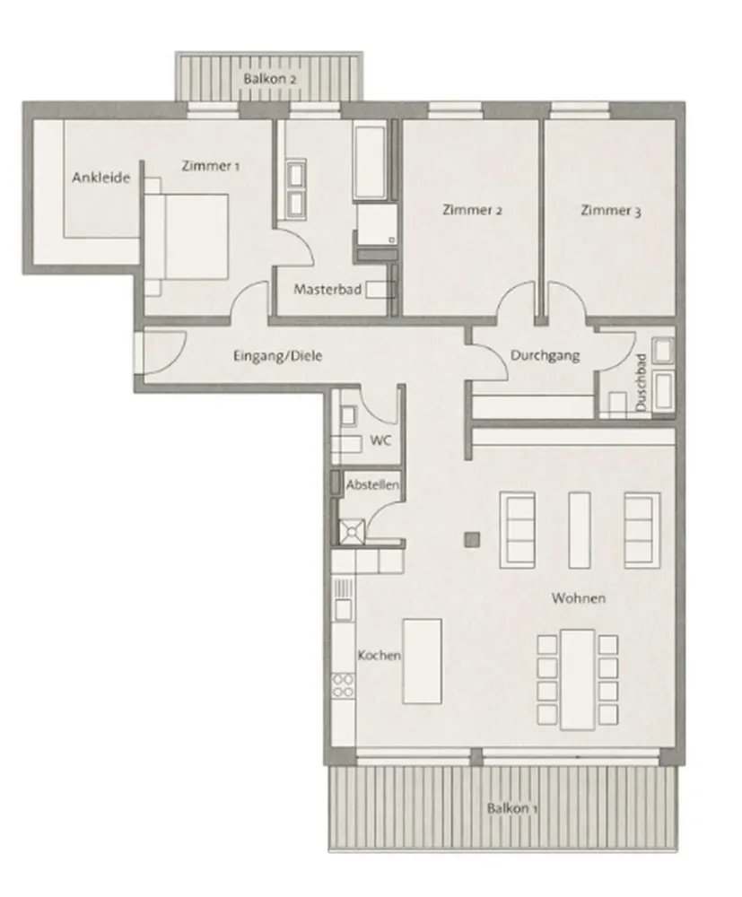 4 Zimmer Wohnung mit 155 m² in Frankfurt am Main – Bild 9