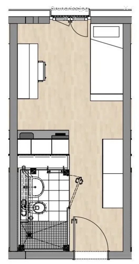 1 Zimmer Wohnung mit 20 m² in Dortmund – Bild 4
