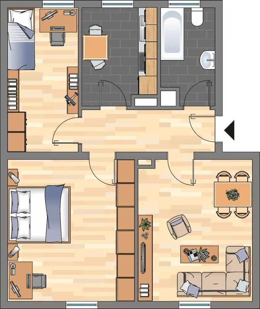 3 Zimmer Wohnung mit 53 m² in Bremen – Bild 9
