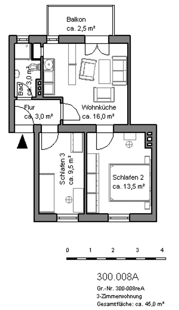2 room apartment with 48 m² in Hanover – Photo 5