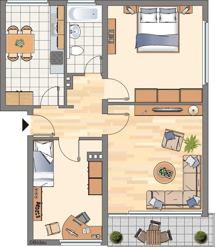 4 Zimmer Wohnung mit 66 m² in Bonn – Bild 3