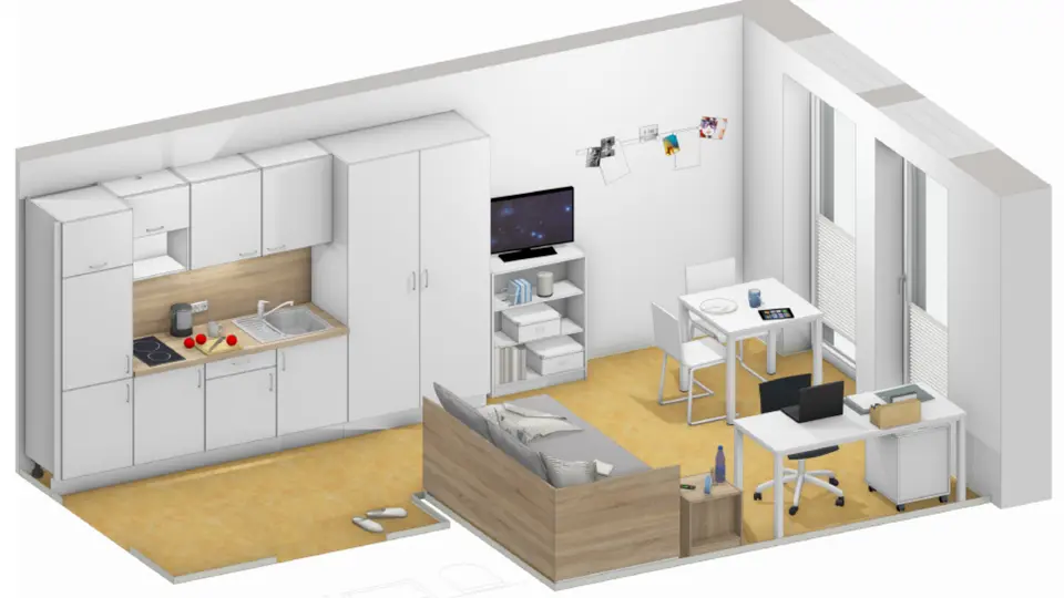 Studio mit 27 m² in Emsdetten – Bild 4