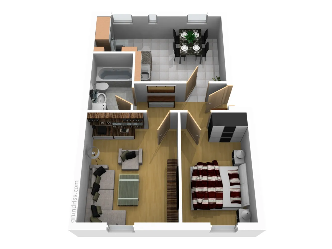 2 Zimmer Wohnung mit 47 m² in Magdeburg – Bild 2