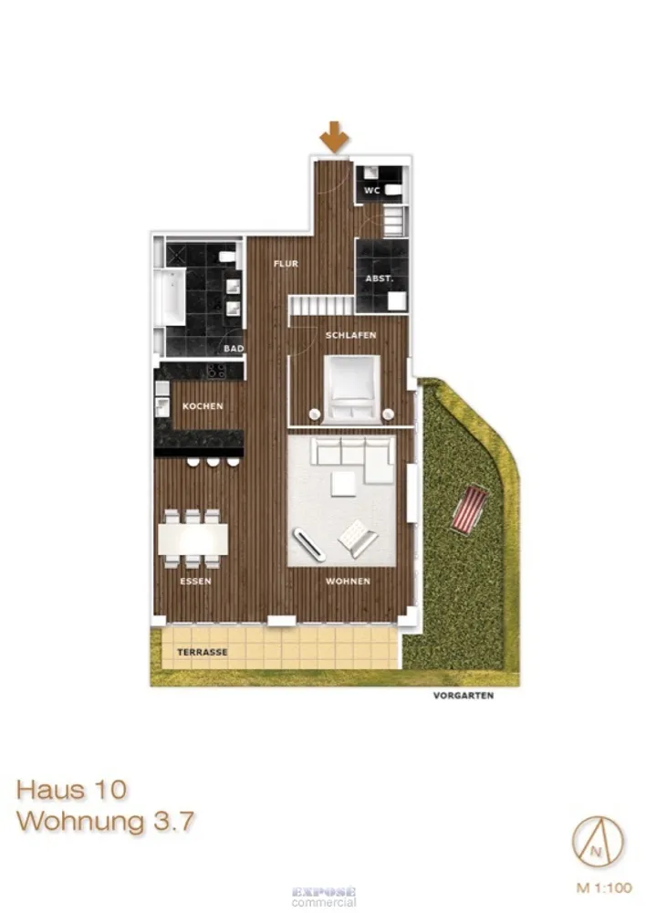 2 Zimmer Wohnung mit 125 m² in Berlin – Bild 2