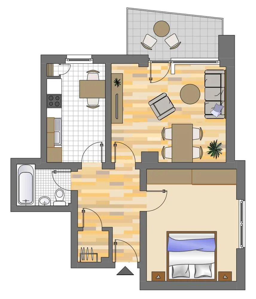 3 Zimmer Wohnung mit 58 m² in Gelsenkirchen – Bild 1