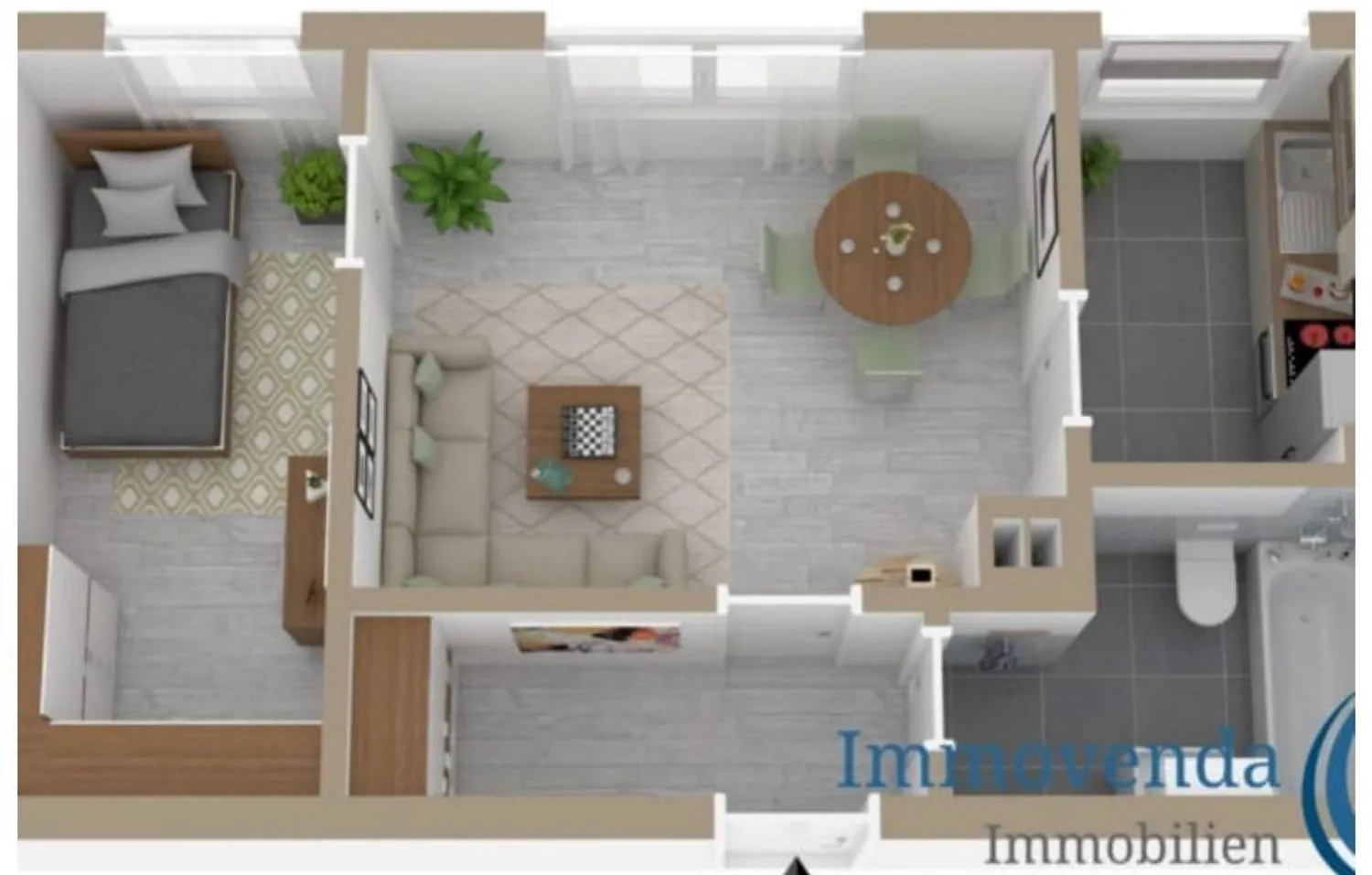 2 Zimmer Wohnung mit 38 m² in Stuttgart – Bild 2