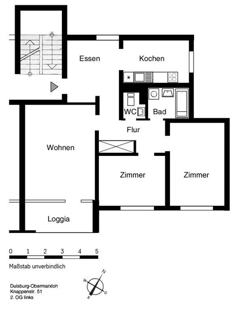 4 Zimmer Wohnung mit 81 m² in Duisburg – Bild 2