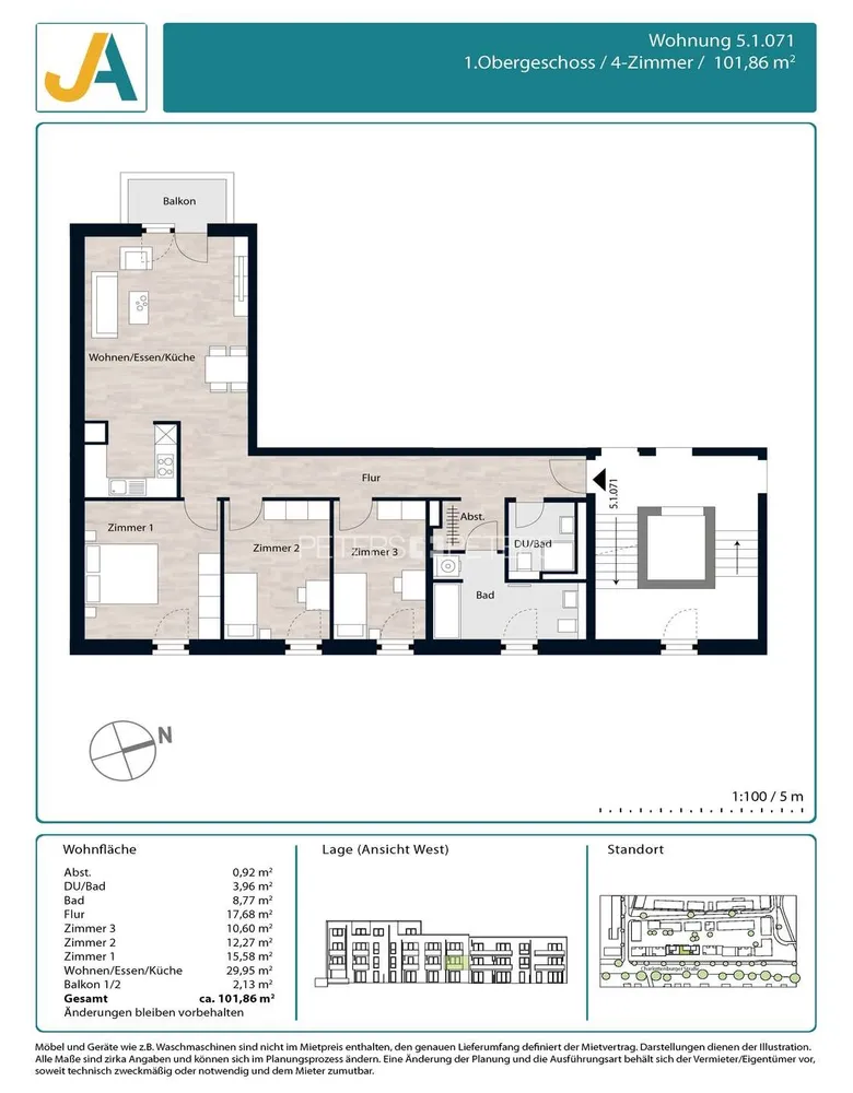 4 Zimmer Wohnung mit 102 m² in Hamburg – Bild 10