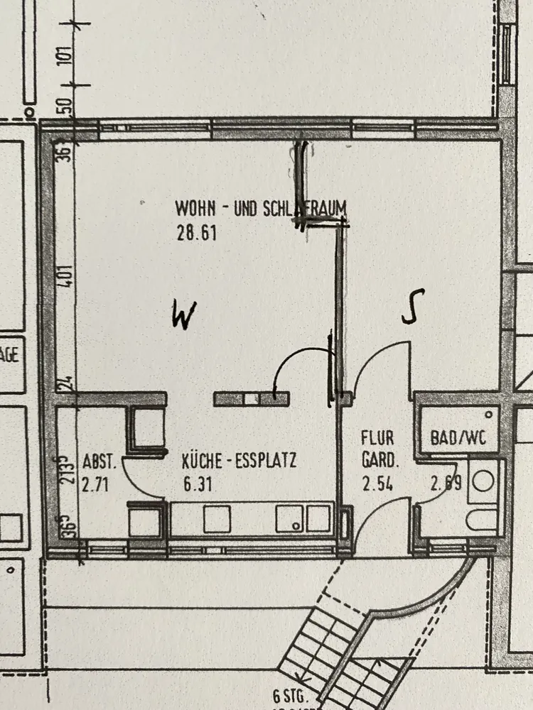 2 Zimmer Wohnung mit 42 m² in Karlsruhe – Bild 2