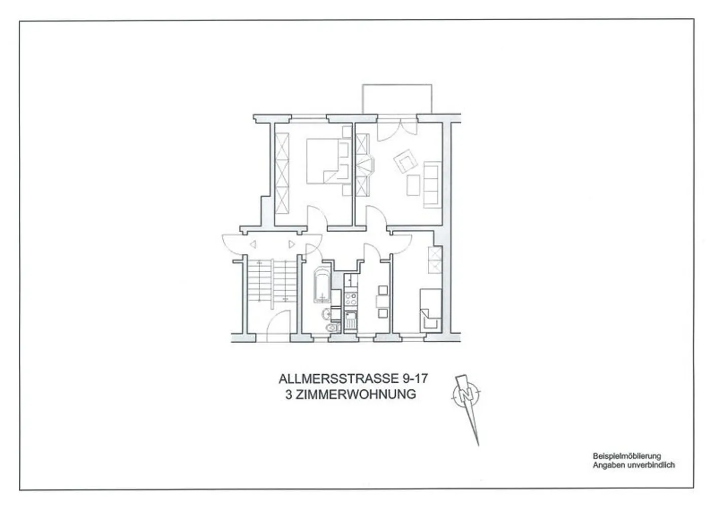 3 Zimmer Wohnung mit 59 m² in Naumburg (Saale) – Bild 1