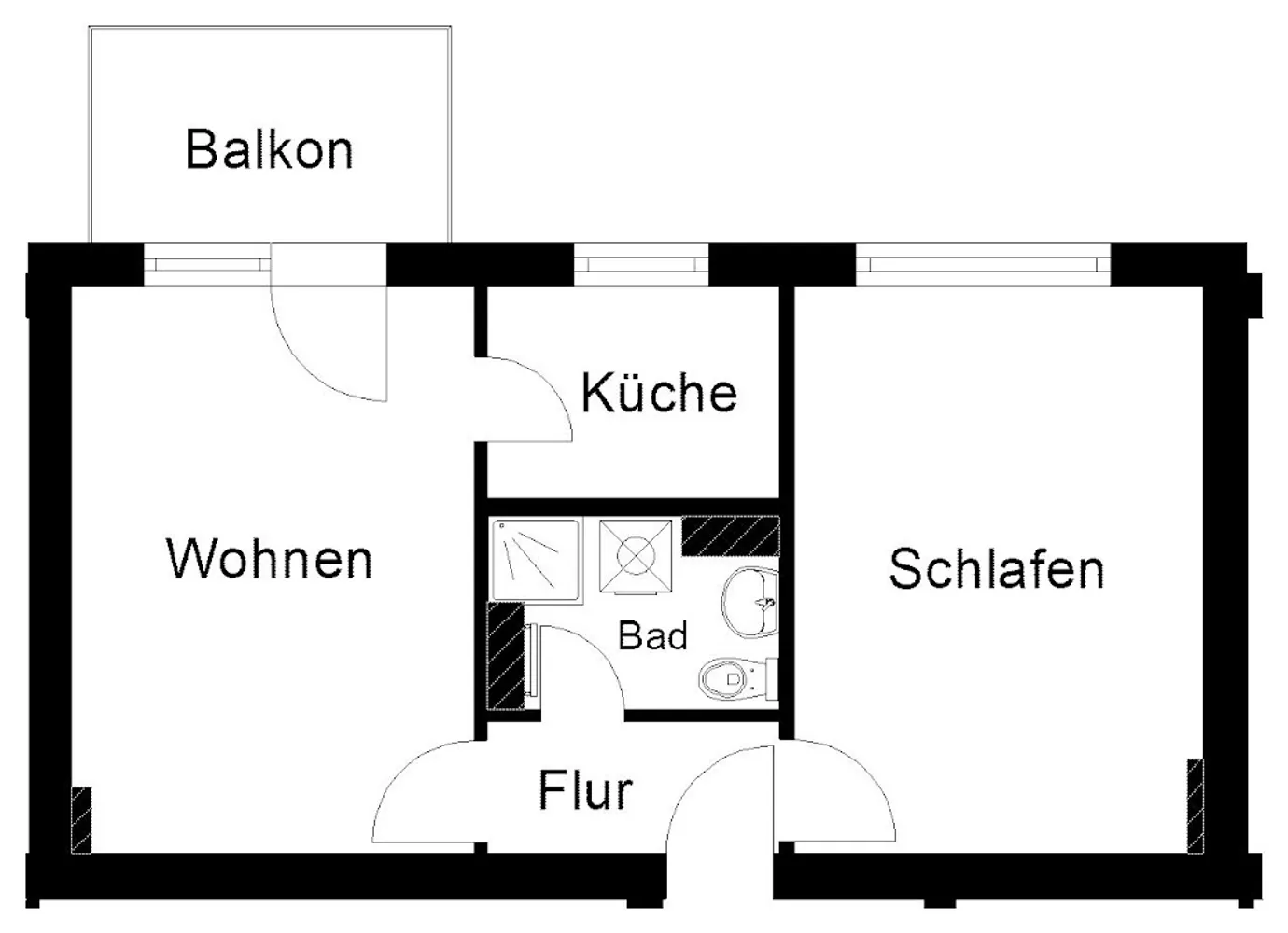 2 room apartment with 47 m² in Wuppertal – Photo 8