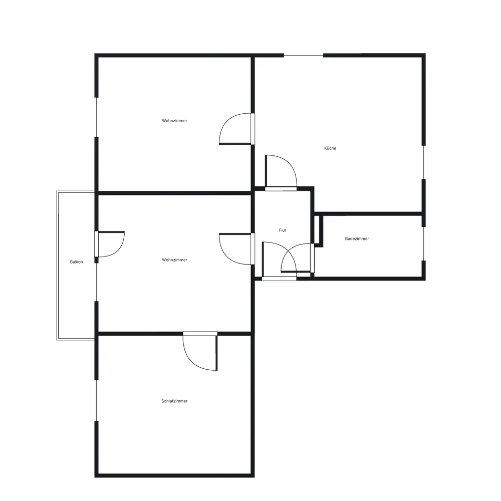 4 Zimmer Wohnung mit 60 m² in Bochum – Bild 2