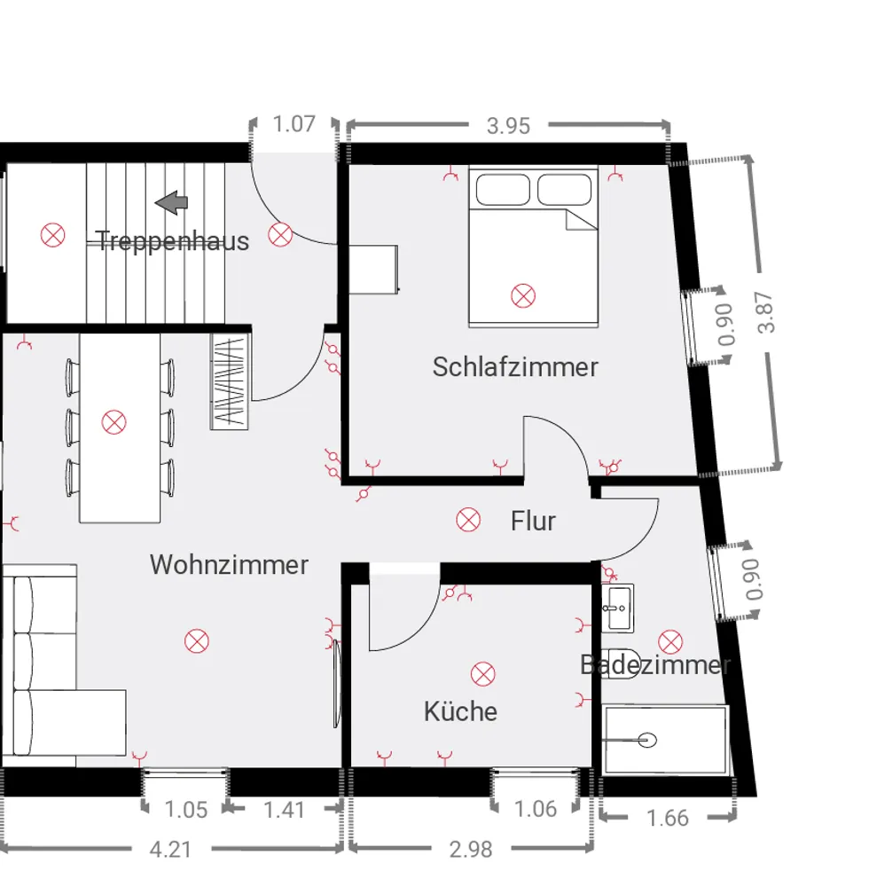 2 Zimmer Wohnung mit 54 m² in Ludwigsburg – Bild 2