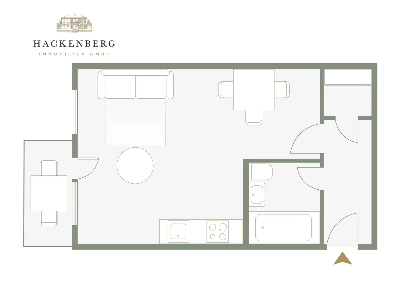 1 Zimmer Wohnung mit 34 m² in Leipzig – Bild 10