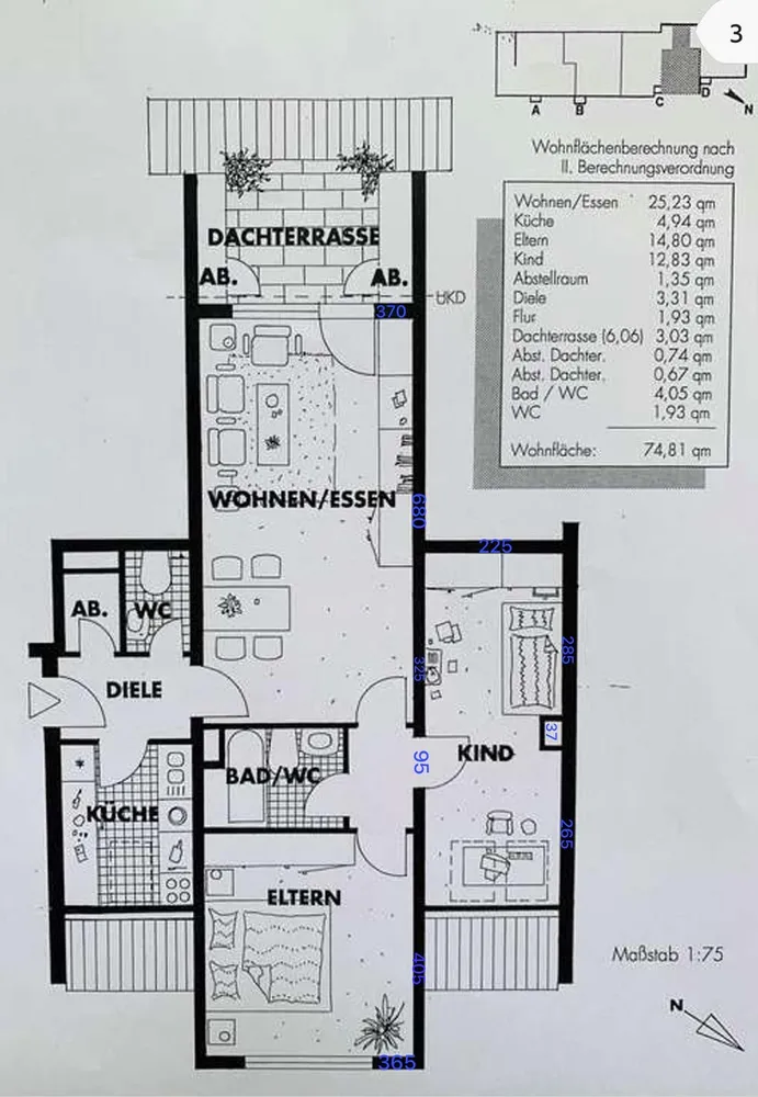 3 Zimmer Wohnung mit 74 m² in Wiesbaden – Bild 10